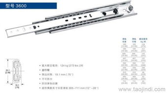 美国雅固拉滑轨,accuride滑轨,滚珠滑轨 3600价格 厂家 图片